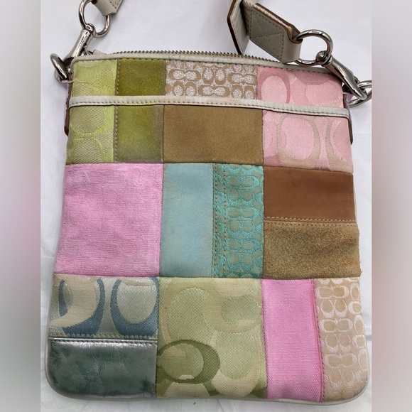 Coach Multicolor Patchwork Crossbody Bag vintage - Picture 6 of 6